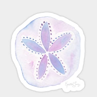 Mermaid Currency - Purple Sand Dollar Sticker